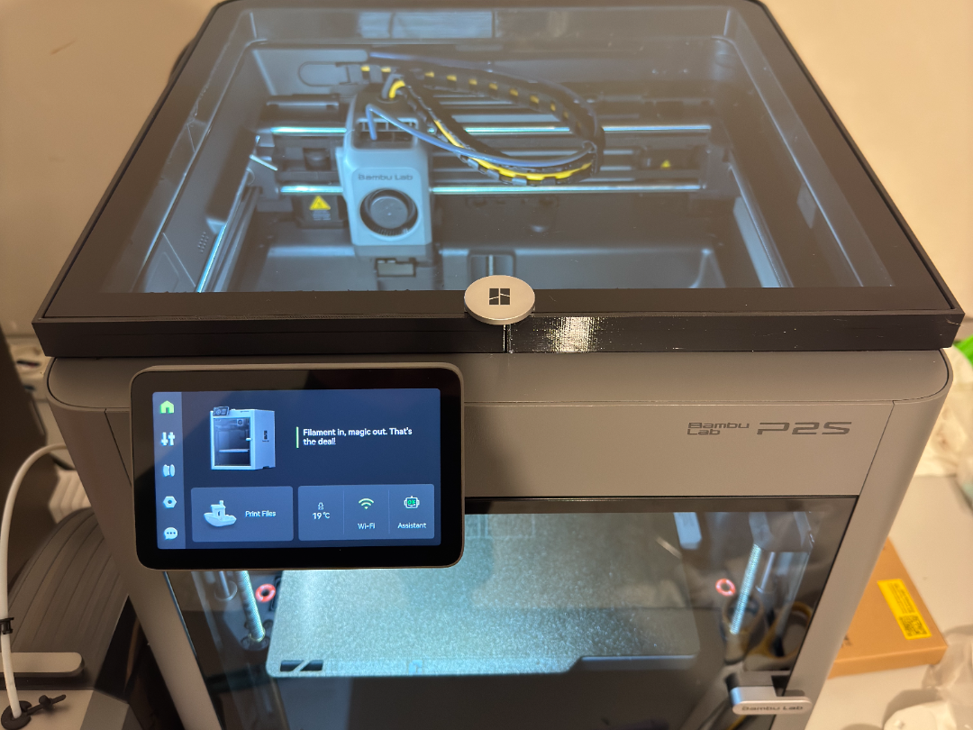 Bambulab P2S Top Glass Panel Riser