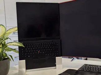 Vertical Space Saving Cooling Laptop Holder