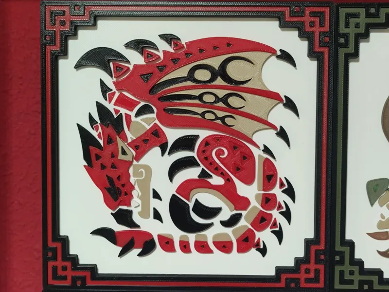 Rathalos Plate / Icon from Monster Hunter