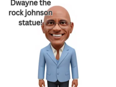 Dwayne The Rock Johnson minifigure statue!