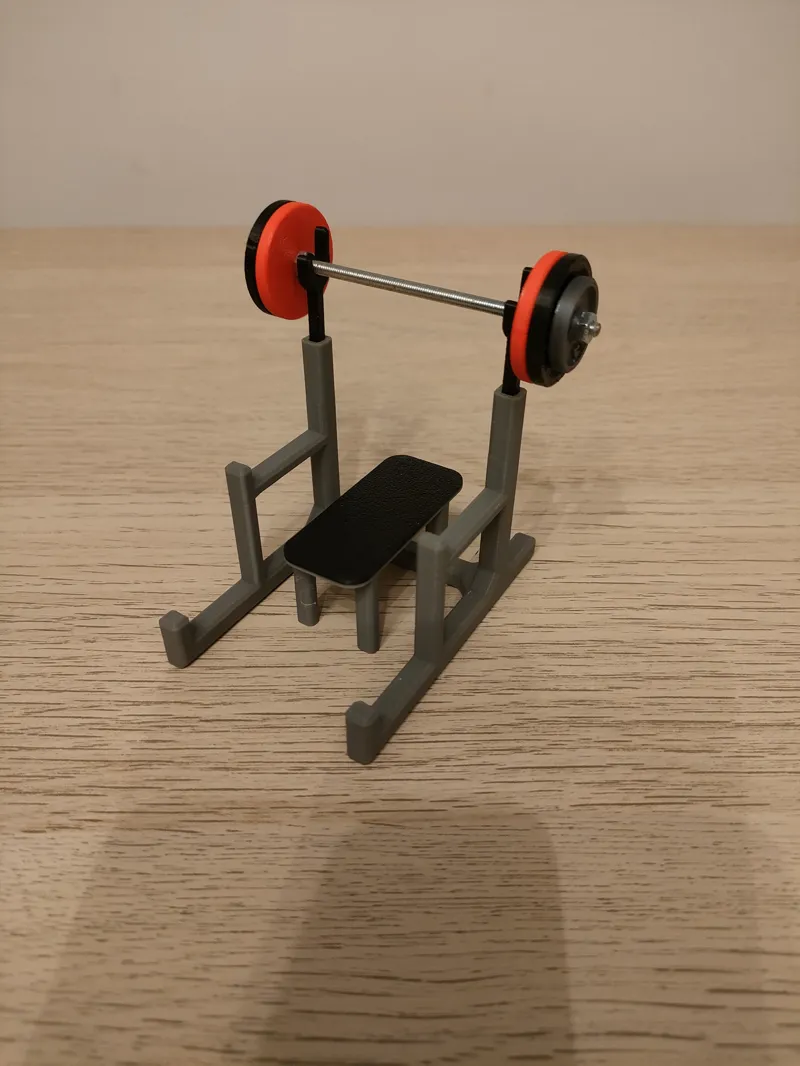 Bench Press Phone Stand & Business Card Holder