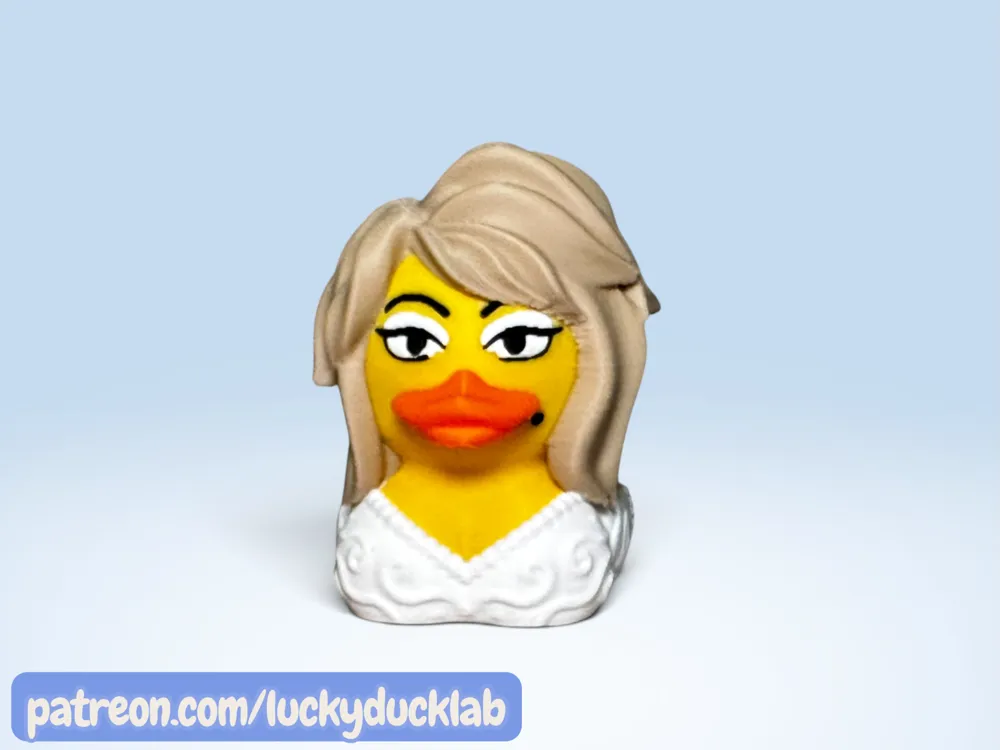 Modelo para impresión 3D: Dolly Parton Jeep/Cruise Duck. Referencia del modelo original.
