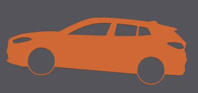 BMW X2 KEYCHAIN OUTLINE
