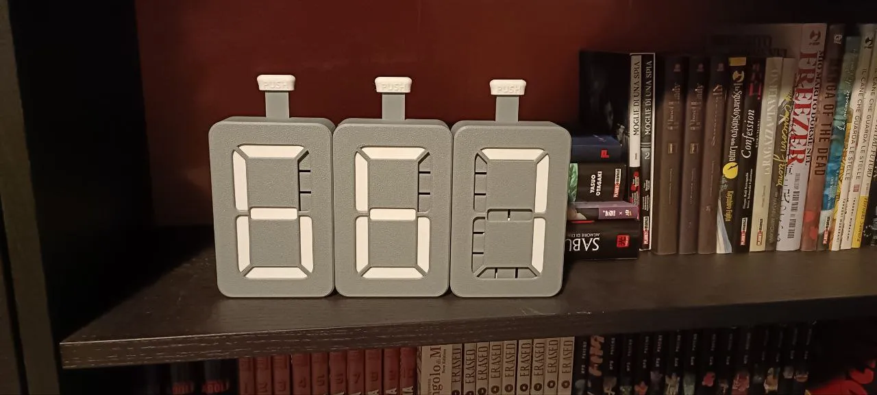 7 Segment Mechanical Counter v3.0 view 2