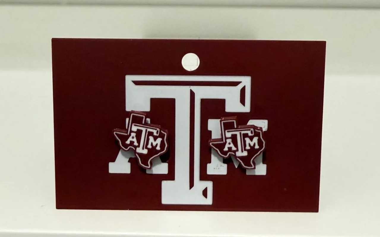 Texas A&M Stud Earrings view 2