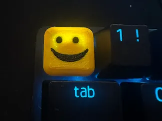 smiley face keycap