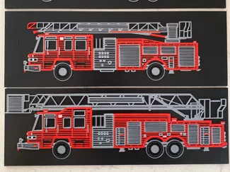 Fire Truck Blueprint Series - Ladders