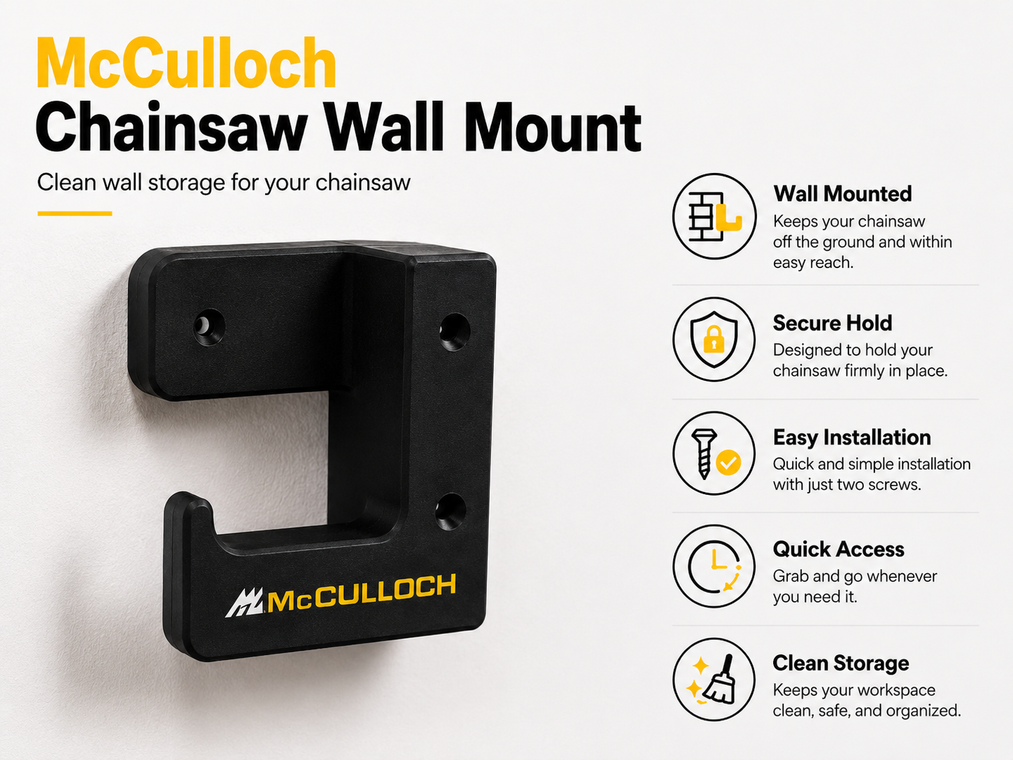 McCulloch Chainsaw Holeder