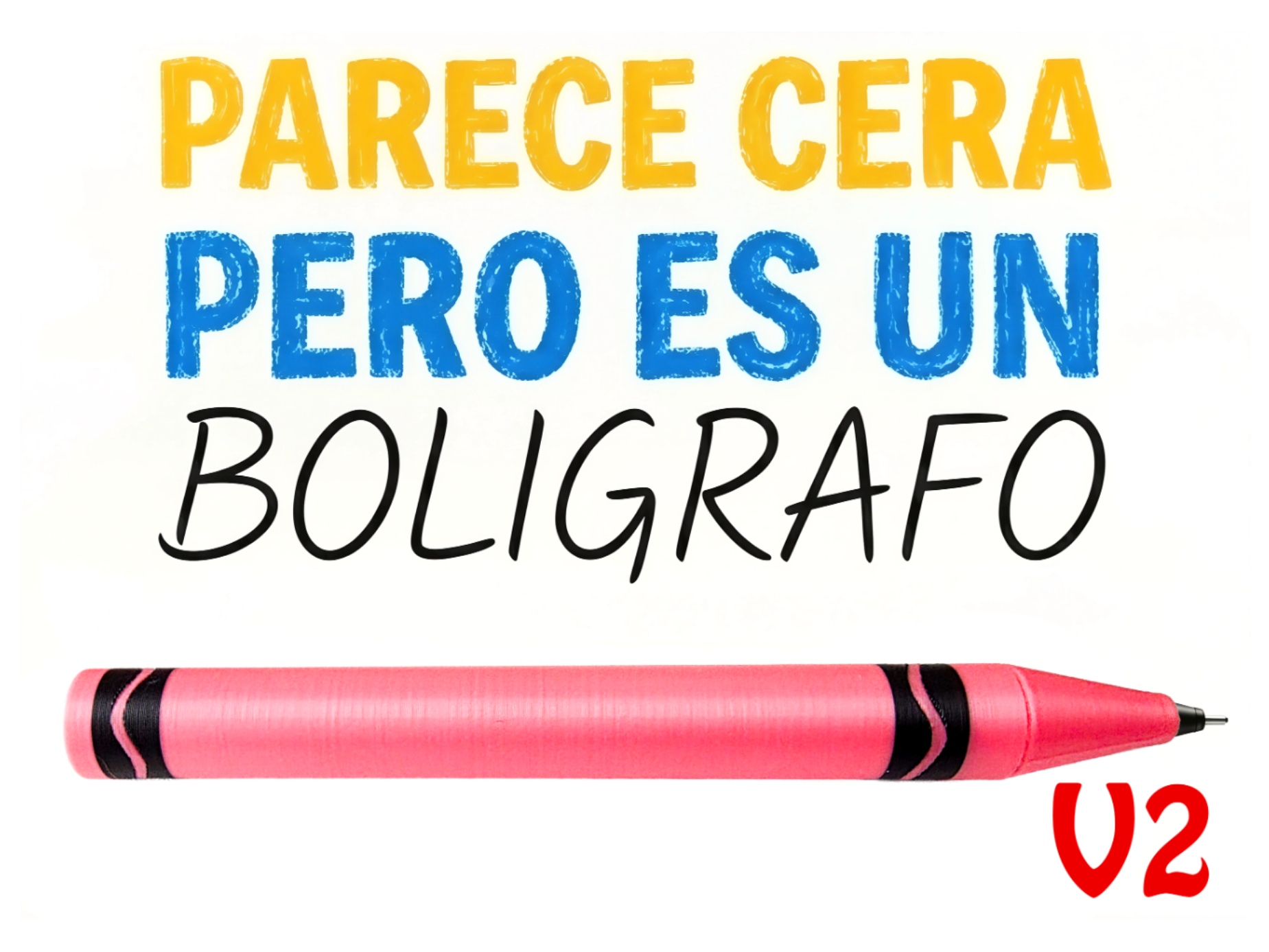 Boligrafo estilo Crayola Gigante V2