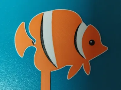 orange fish clown