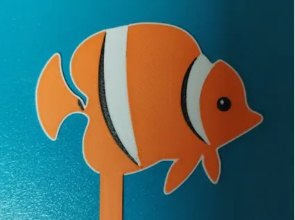 orange fish clown