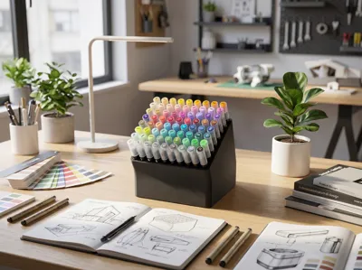 Acrylic Holder Marker Brush 72pz - Portapennarelli