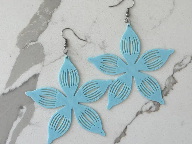 Minimal Flower Earrings