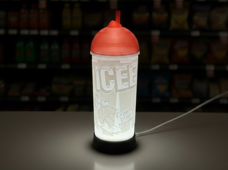 ICEE Frozen Slush Cup LED Lamp | Retro Drink Light
