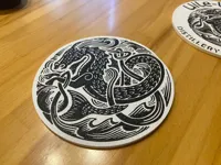 Coaster with no Name - AMS Profile, 2 Colors, Face Down