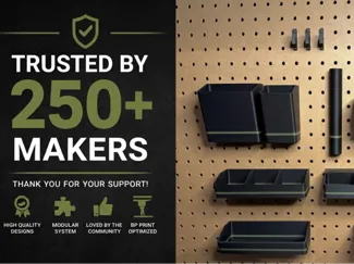 Shade pegboard collection | Bins, Hooks & storage