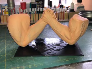 Arm wrestle trophy