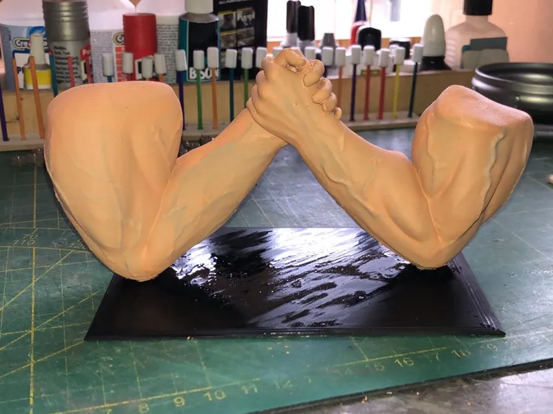 Arm wrestle trophy