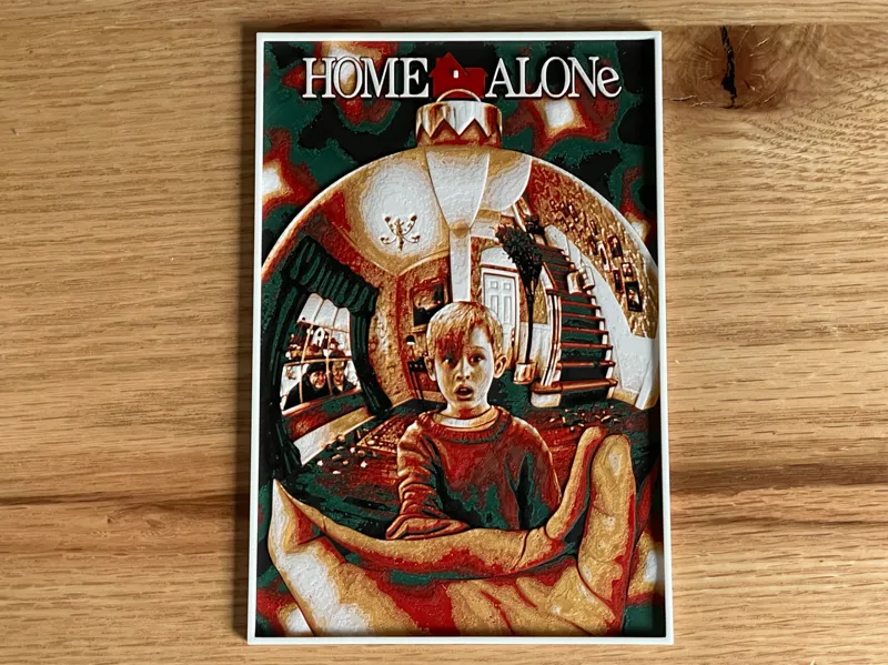 Home Alone (1990) Hueforge Movie Poster