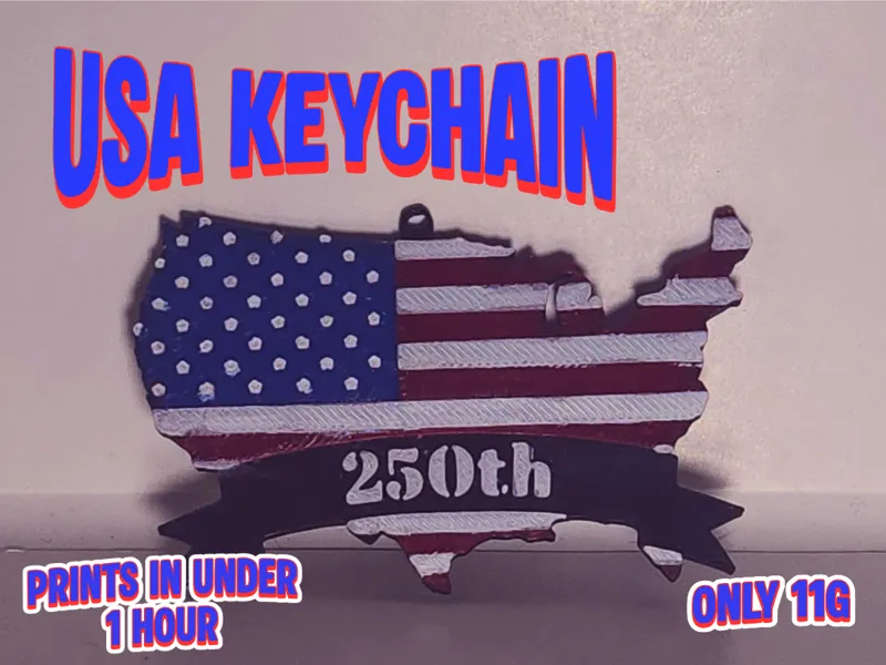 USA Keychain