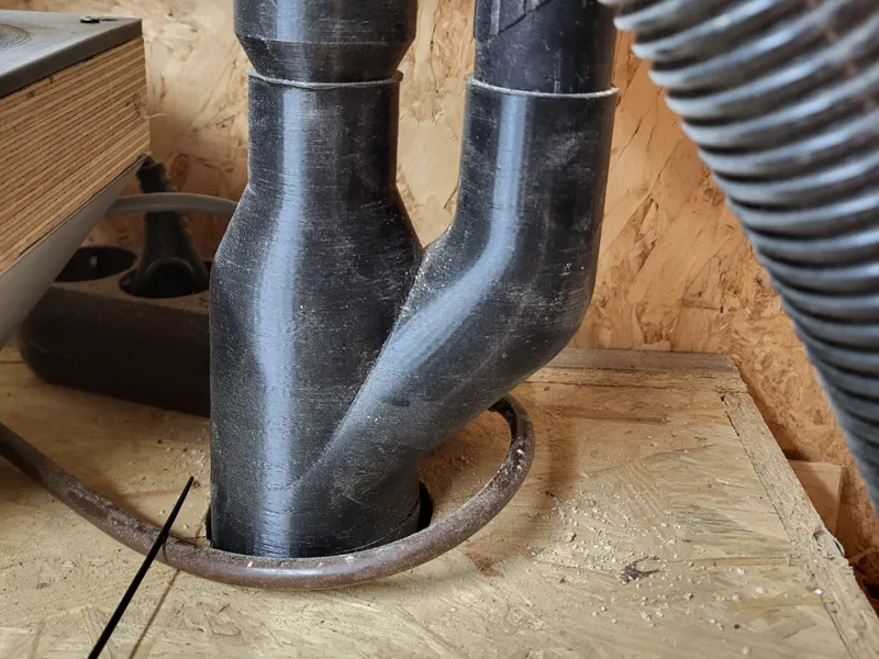 Y‑Coupling for Cyclone Separator and Vacuum Hoses