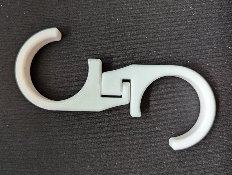 180-Degree Swivel S-Hook with Flat Back