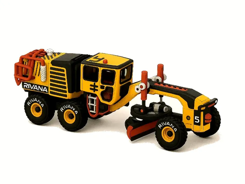 Yellow Underground Grader