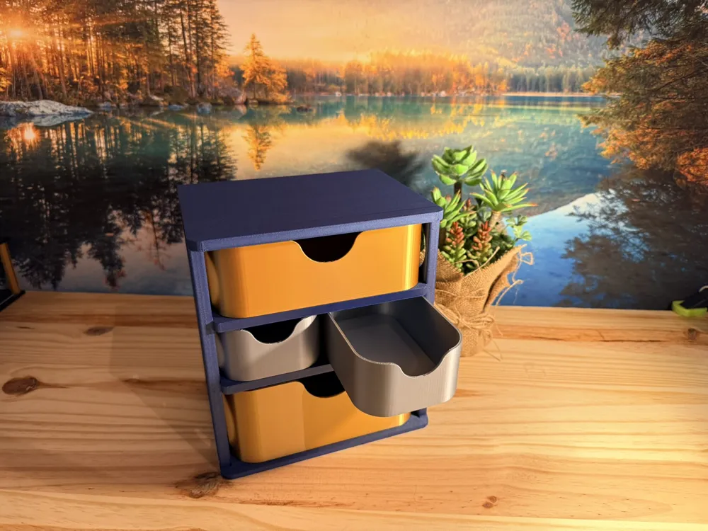 Storage shelf with box - Free 3D Print Model - MakerWorld