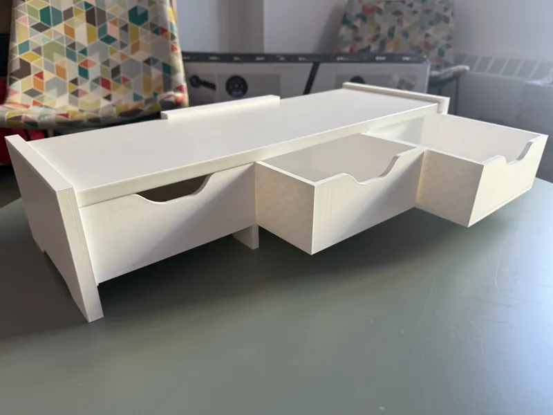 Burhult Ikea Monitor/Laptop Riser w/ Drawers
