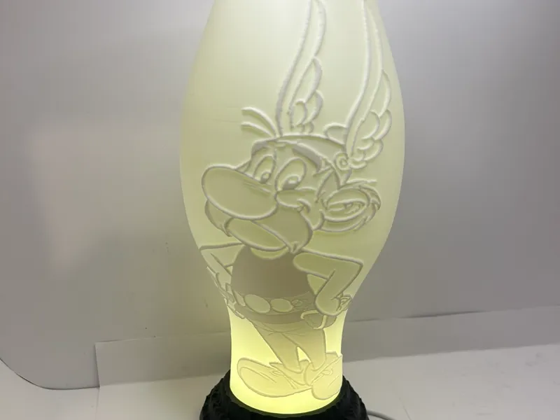 Lithophane Lampe Asterix