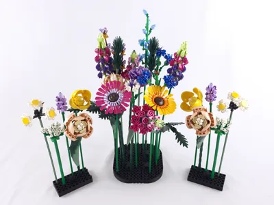 Flower Holder System compatible with Legos Bouquet