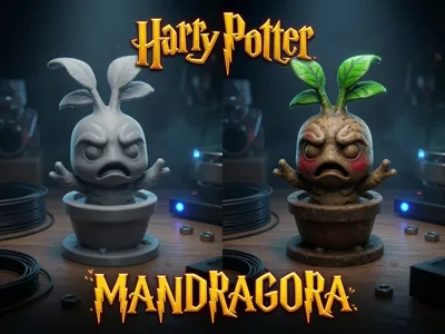 Mandragora – Harry Potter Fan Art Figure