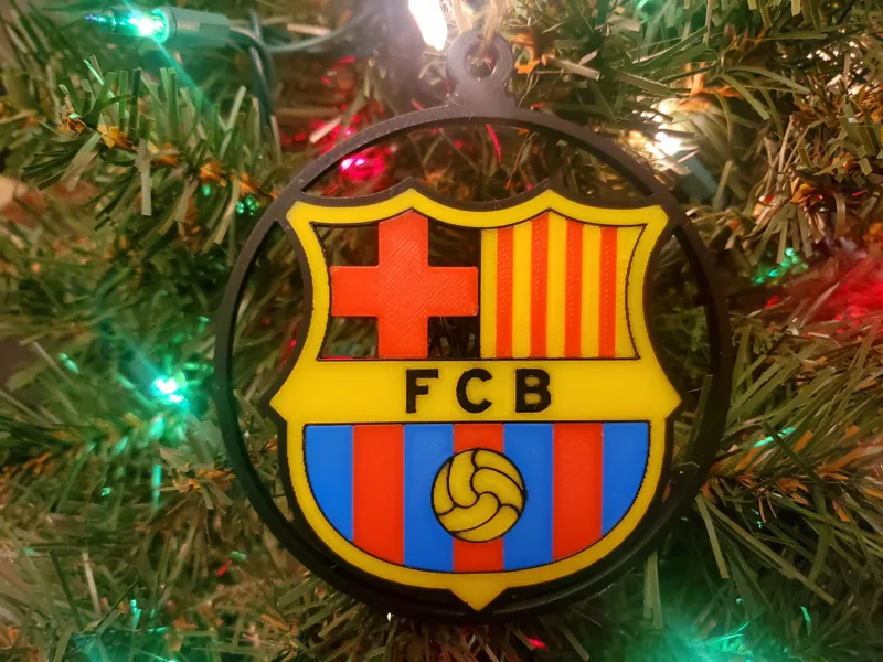 FC Barcelona Christmas Ornament