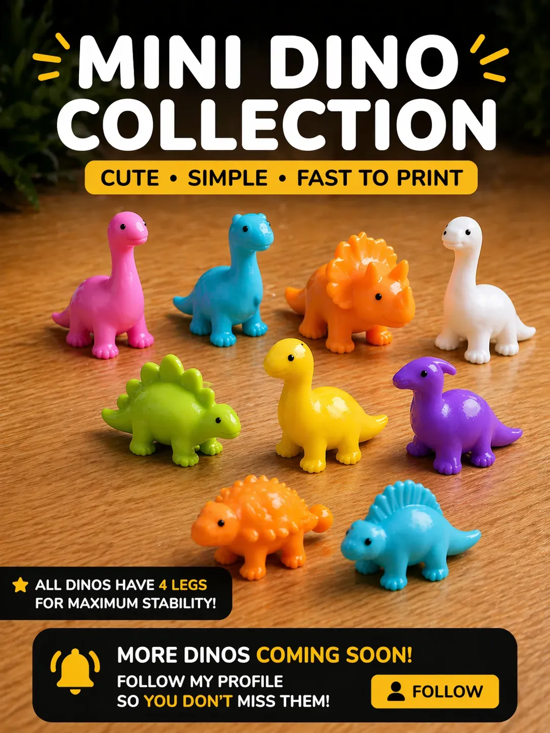 Mini Dino #1 – Long Neck Dino view 3