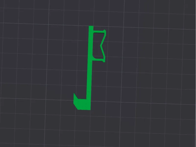 Hook for bottom of HSW panel on P1S with AMS riser