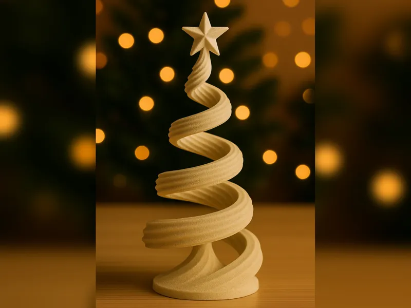 Frosted Twist — Minimalist Tree Sculpture