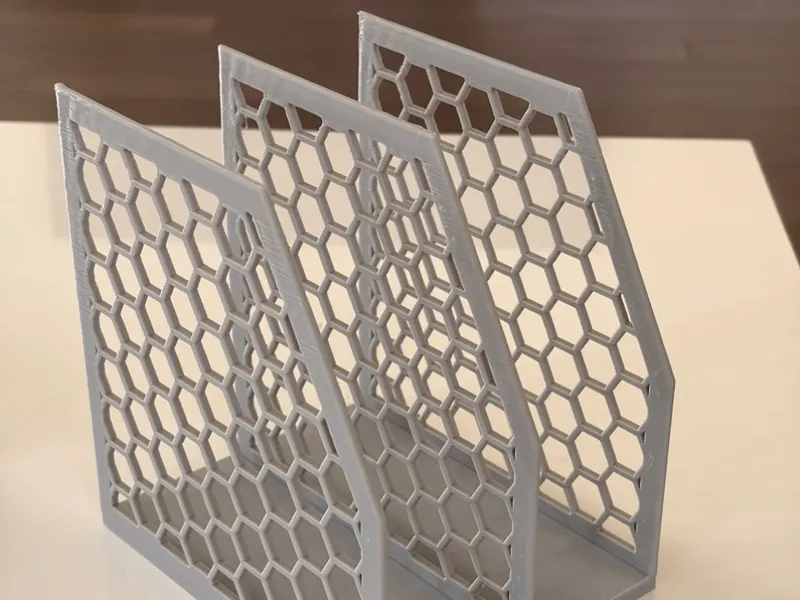 Honeycomb Desk Mail Holder 3-Slot Lightweight