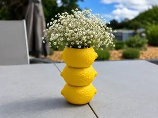 Moderne Zitronen Vase - Stacked Lemon Vase