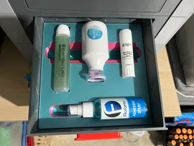 Gridfinity system for Glue stick & Liquid & Vacuum
