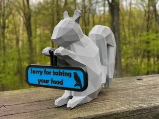 Apologetic Squirrel (Low Poly)