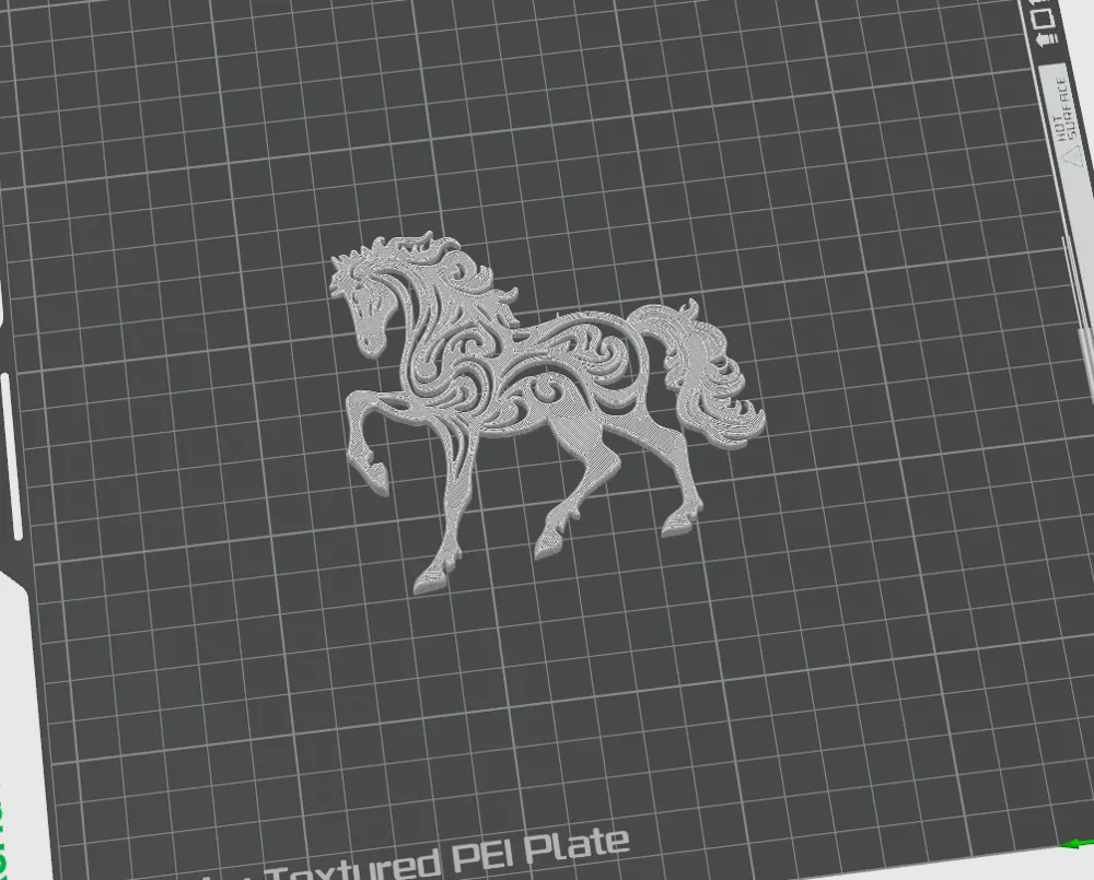 Ornamento da collezione con statuetta decorativa a forma di cavallo rosso dal design speciale