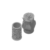 Boîte-puzzle cylindrique labyrinthe et rose — photo 4
