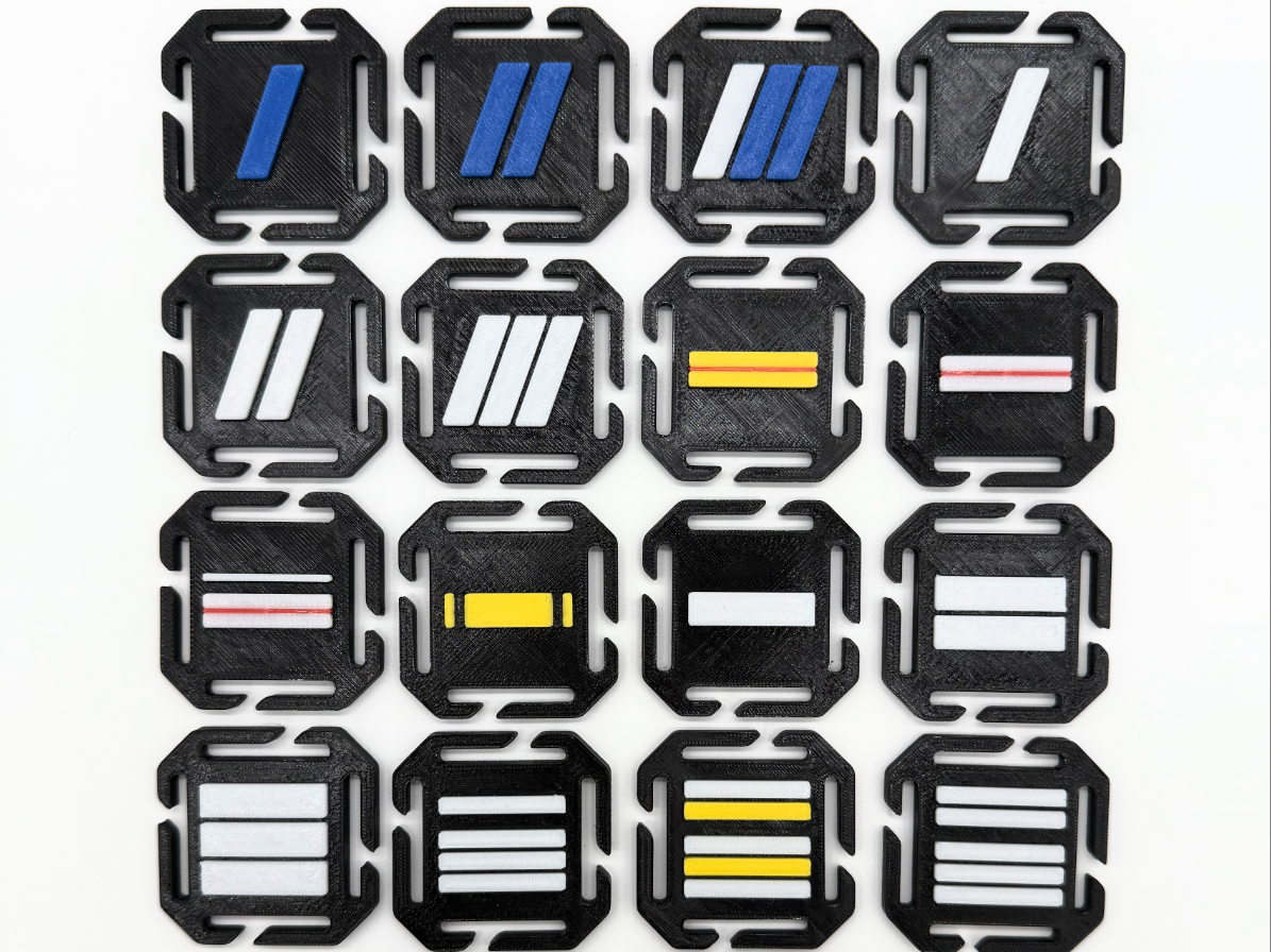 Système de fixation  MOLLE Grade Gendarmerie FR