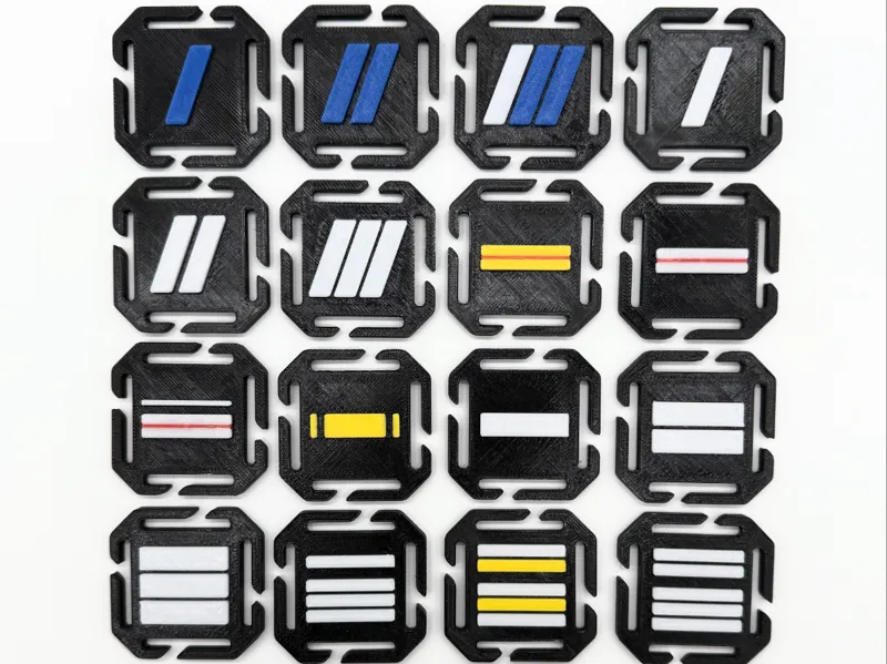 Système de fixation  MOLLE Grade Gendarmerie FR
