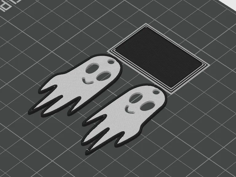 little ghost - earrings, keychain view 3