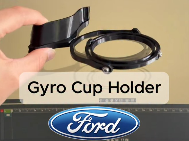 Gyro Cup Holder Compatible with FORD Focus 