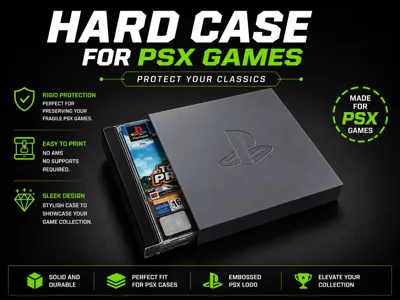 Hard case for PlayStation PSX games