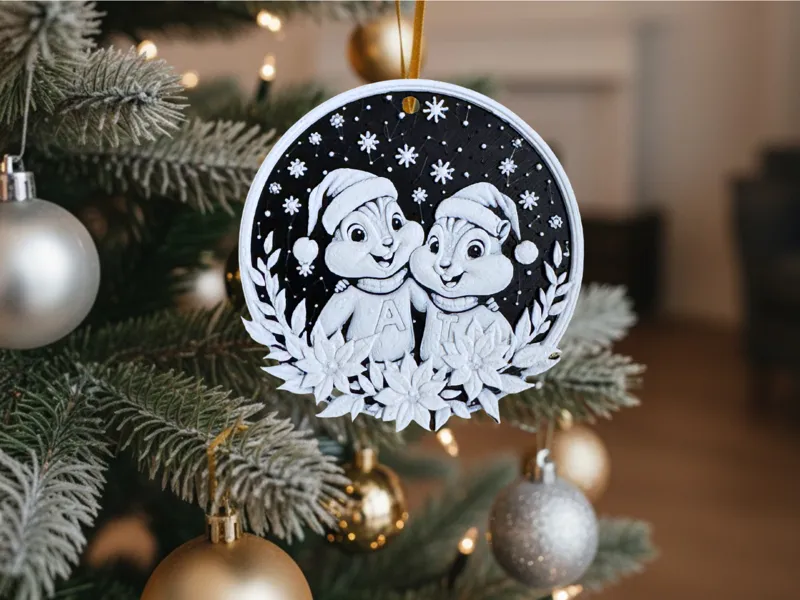 Christmas Chipmunks Decoration