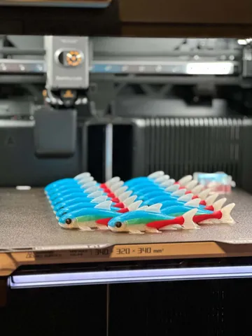 Modelo para impresión 3D: Neon Tetra — vista de referencia 4