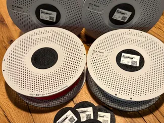 Spulen Trockner Deckel Etikett AMS Ready Silica